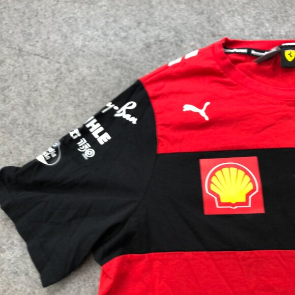 Puma Ferari Shirt 2XL Red Satander Carlos Sainz Racing F1 - Picture 5 of 10
